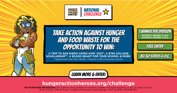 The Hunger Action Heroes Unite! National Challenge Is Live
