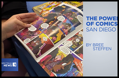 Comic book superheroes fight back against hunger